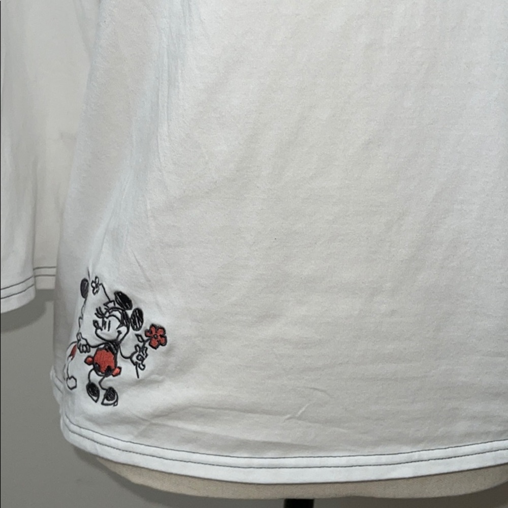 Disney Mickey Minnie 3/4 Sleeve Tee Shirt - Picture 5 of 15